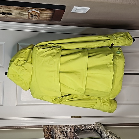 Oakley lime green yellow snowboard ski jacket magnetic button size medium - Picture 8 of 17